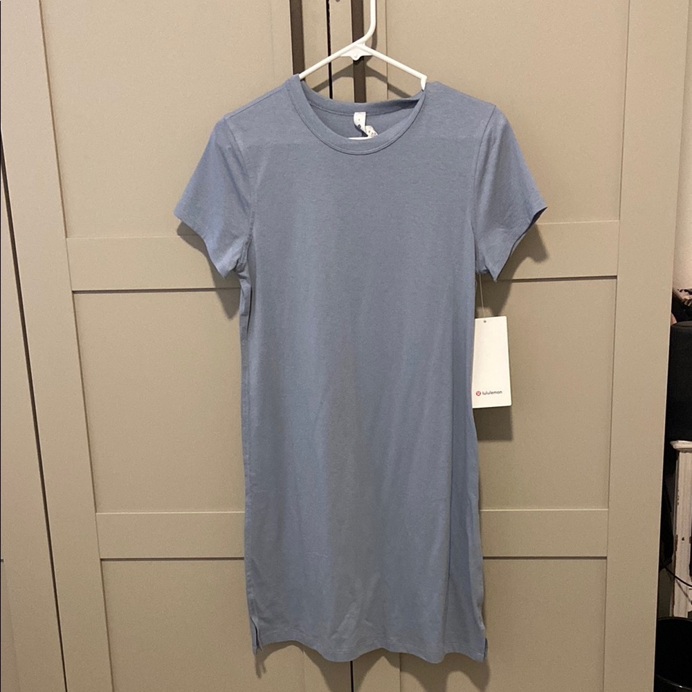Lululemon Casual Blue T-Shirt Dress